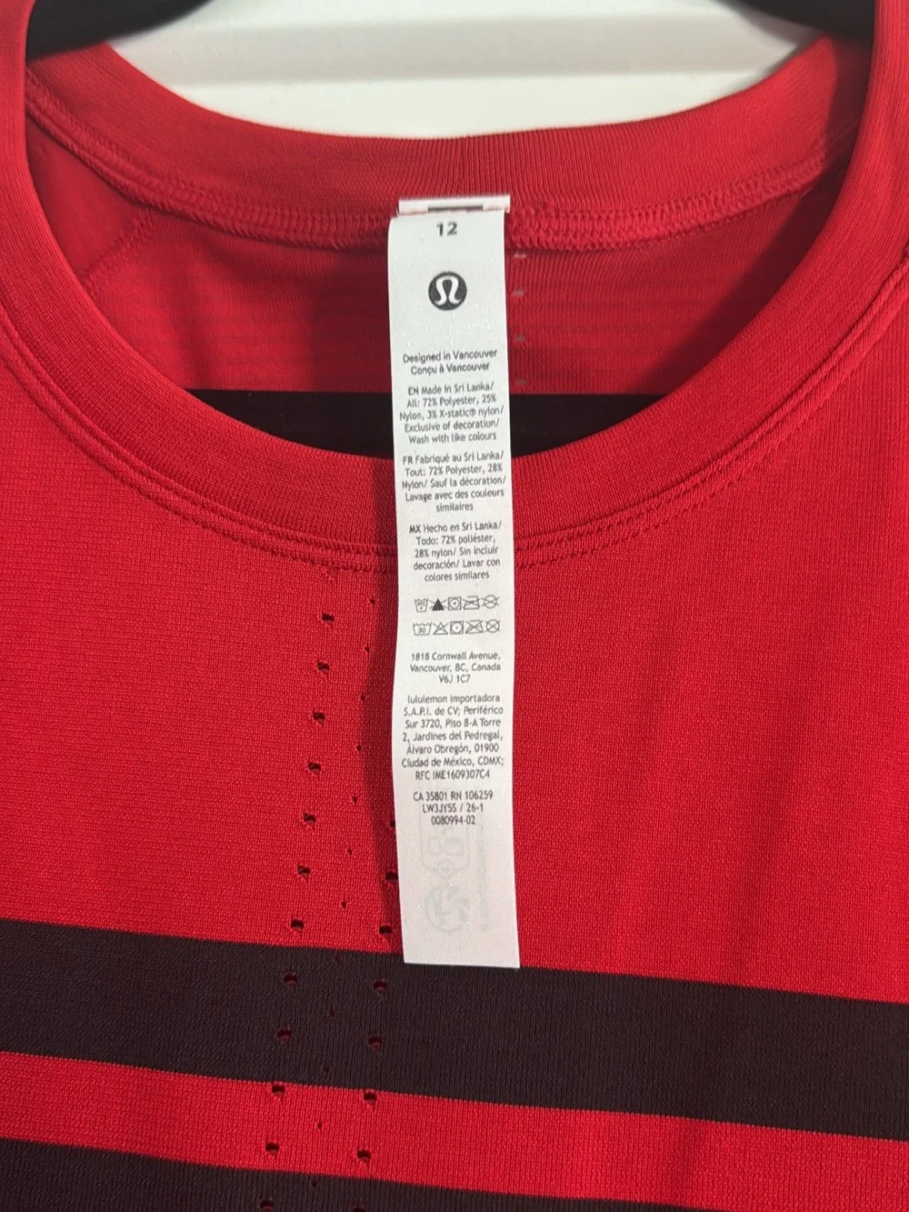 lululemon Size 12 Swiftly Tech Long Sleeve 2.0 Race/Waist Length T-Shirt